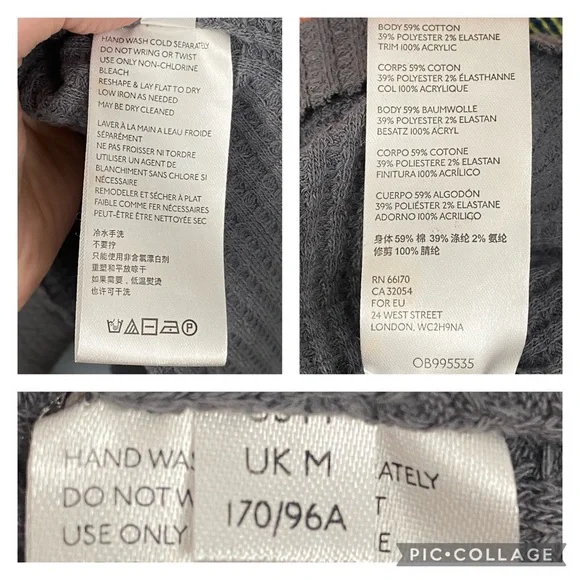 We The Free Leah Swit Dolman Sleeve Top Sweater Free People Women’s Size Medium - Picture 10 of 12